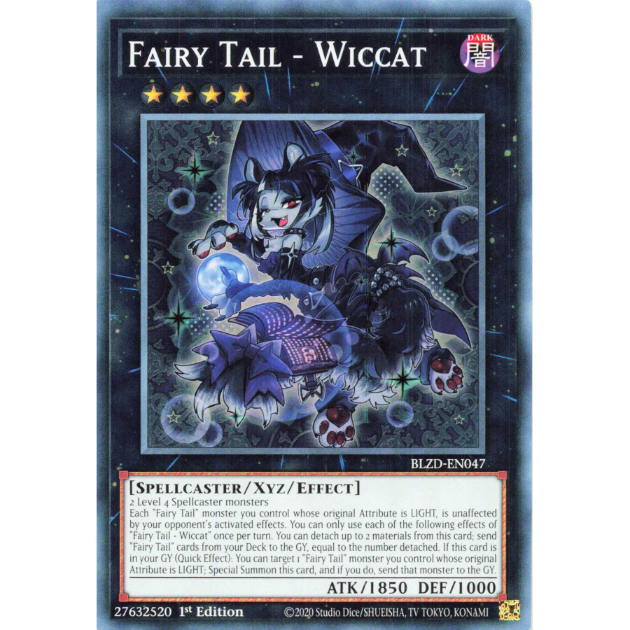 Yu-Gi-Oh TCG BLZD-EN047 C Fairy Tail - Wiccat Blazing Dominion
