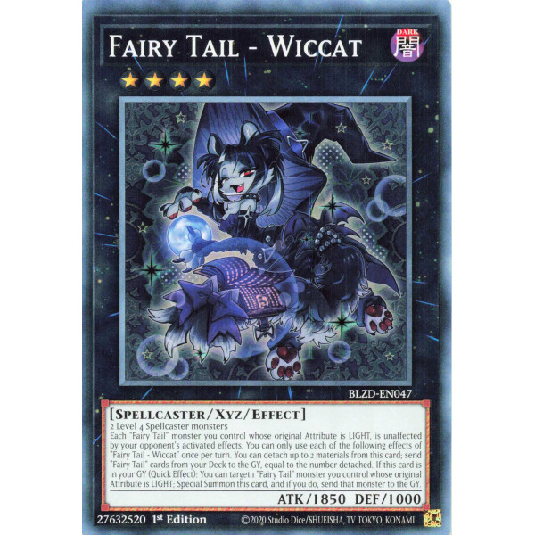 Yu-Gi-Oh TCG BLZD-EN047 C Fairy Tail - Wiccat Blazing Dominion