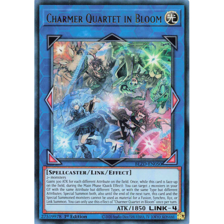 Yu-Gi-Oh TCG BLZD-EN050 UR Charmer Quartet in Bloom Blazing Dominion