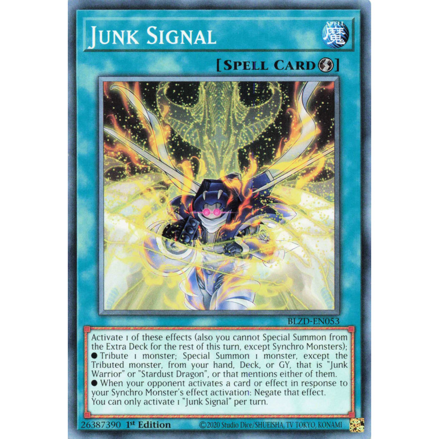 Yu-Gi-Oh TCG BLZD-EN053 C Junk Signal Blazing Dominion