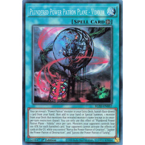 Yu-Gi-Oh TCG BLZD-EN057 SR Plundered Power Patron Plane - Vidolia Blazing Dominion