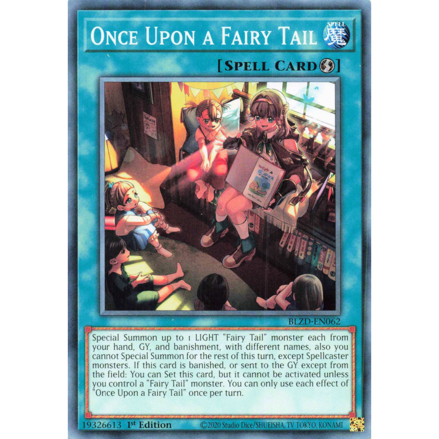 Yu-Gi-Oh TCG BLZD-EN062 C Once Upon a Fairy Tail Blazing Dominion