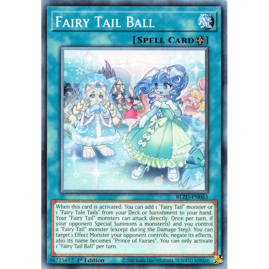 Yu-Gi-Oh TCG BLZD-EN063 C Fairy Tail Ball Blazing Dominion