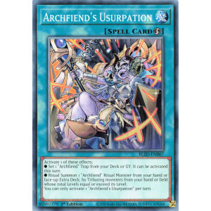 Yu-Gi-Oh TCG BLZD-EN067 C Archfiend's Usurpation Blazing Dominion