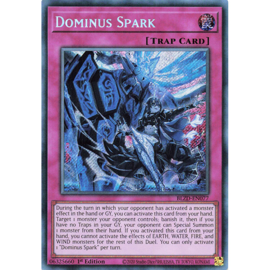Yu-Gi-Oh TCG BLZD-EN077 SE Dominus Spark Blazing Dominion