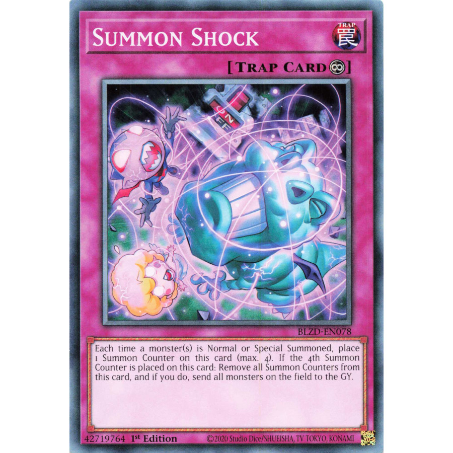Yu-Gi-Oh TCG BLZD-EN078 C Summon Shock Blazing Dominion