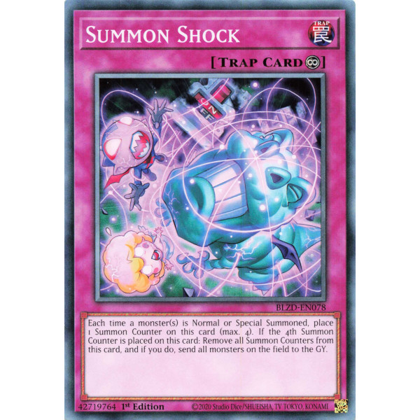 Yu-Gi-Oh TCG BLZD-EN078 C Summon Shock Blazing Dominion