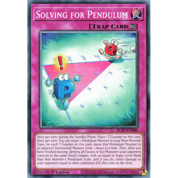 Yu-Gi-Oh TCG BLZD-EN080 C Solving for Pendulum Blazing Dominion