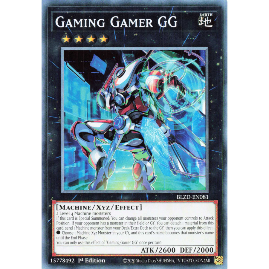 Yu-Gi-Oh TCG BLZD-EN081 C Gaming Gamer GG Blazing Dominion