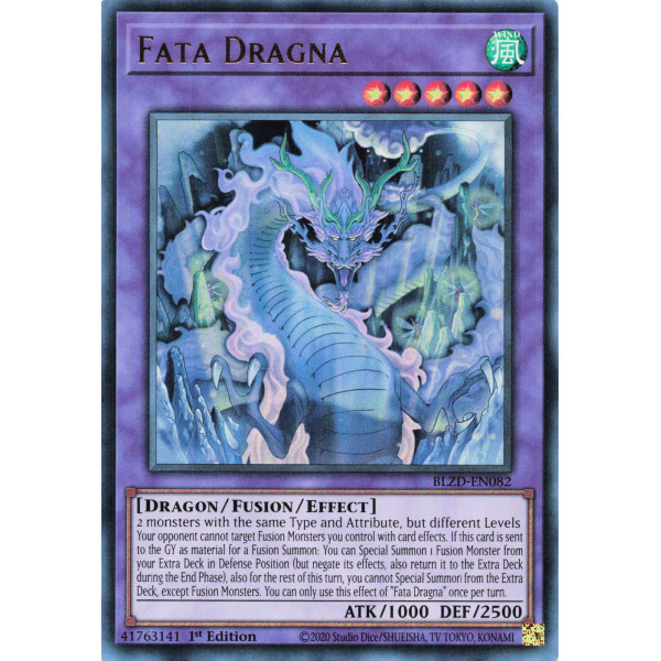 Yu-Gi-Oh TCG BLZD-EN082 UR Fata Dragna Blazing Dominion