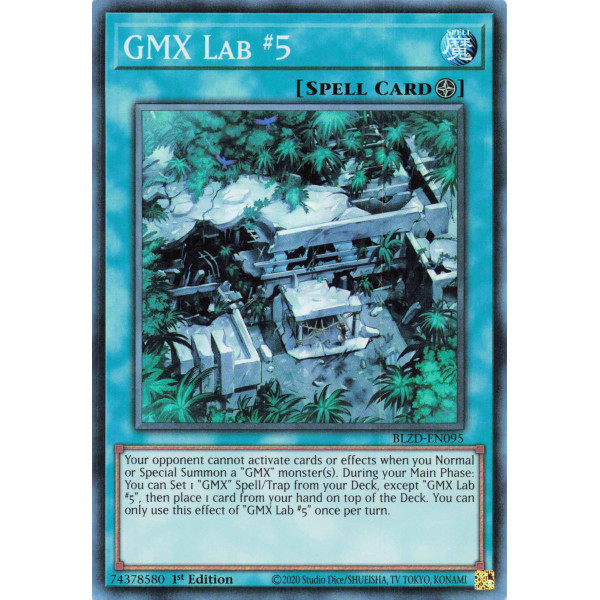 Yu-Gi-Oh TCG BLZD-EN095 SR GMX Lab #5 Blazing Dominion