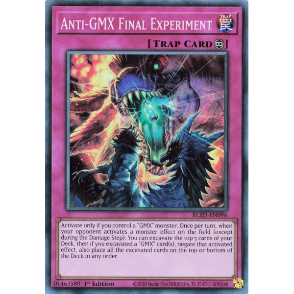 Yu-Gi-Oh TCG BLZD-EN096 SR Anti-GMX Final Experiment Blazing Dominion