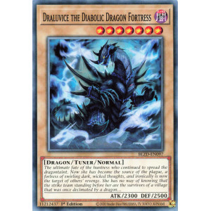 Yu-Gi-Oh TCG BLZD-EN097 C Draluvice the Diabolic Dragon Fortress Blazing Dominion