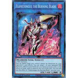 Yu-Gi-Oh TCG BLZD-EN099 SR Flametongue the Burning Blade Blazing Dominion