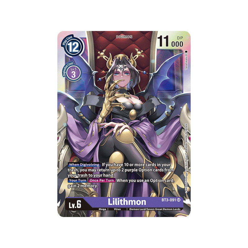 Digimon_TCG_BT3-091_Lilithmon_Super_Rare_Union_Impact_Card_Game