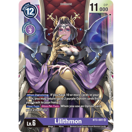 Digimon_TCG_BT3-091_Lilithmon_Super_Rare_Union_Impact_Card_Game