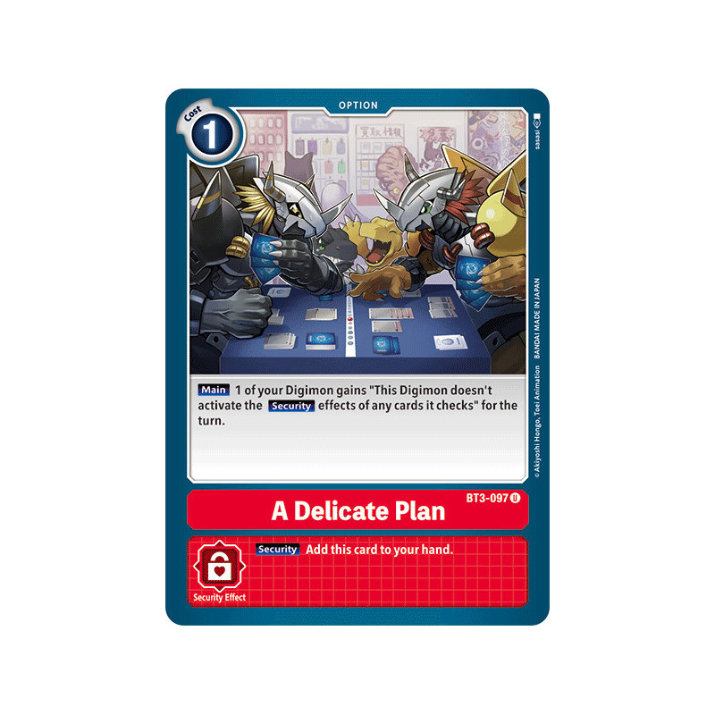 Digimon_TCG_BT3-097_A_Delicate_Plan_Uncommon_Union_Impact_Card_Game