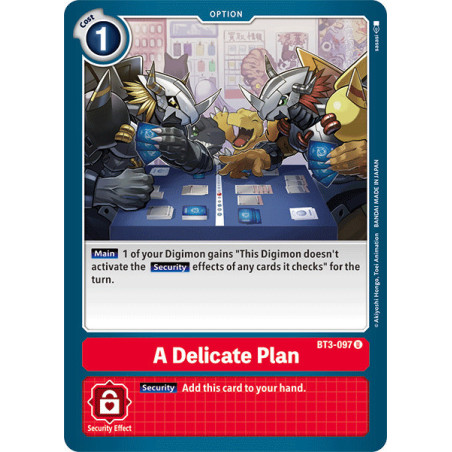 Digimon_TCG_BT3-097_A_Delicate_Plan_Uncommon_Union_Impact_Card_Game
