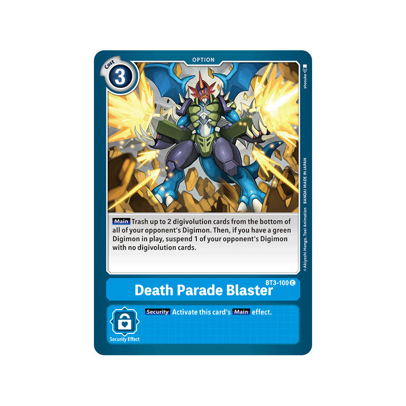 Digimon_TCG_BT3-100_Death_Parade_Blaster_Common_Union_Impact_Card_Game