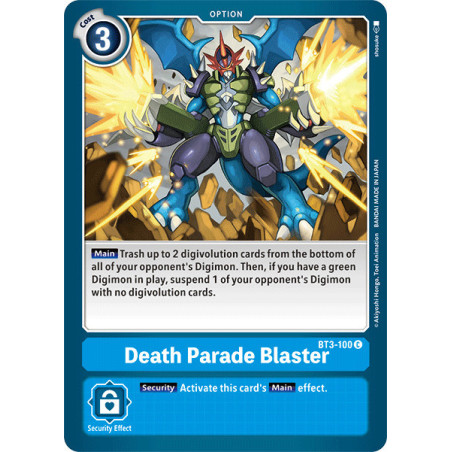Digimon_TCG_BT3-100_Death_Parade_Blaster_Common_Union_Impact_Card_Game