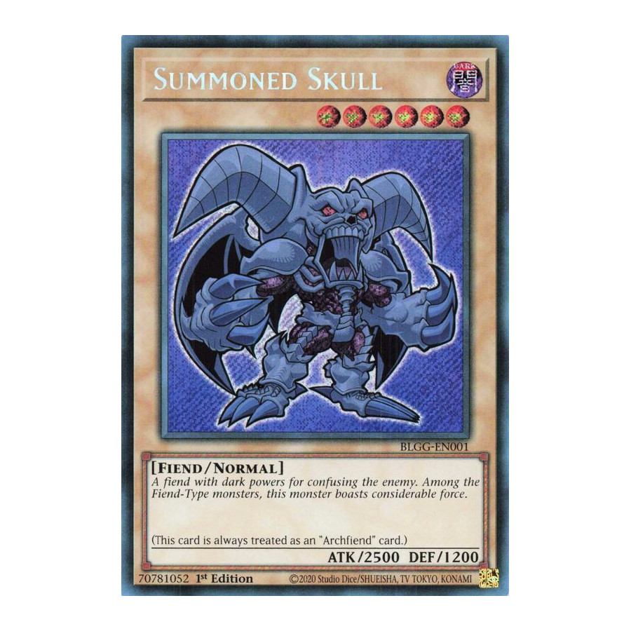 Yu-Gi-Oh TCG BLGG-EN001 SE Summoned Skull (Chibi artwork) Battles of Legend: Glorious Gallery