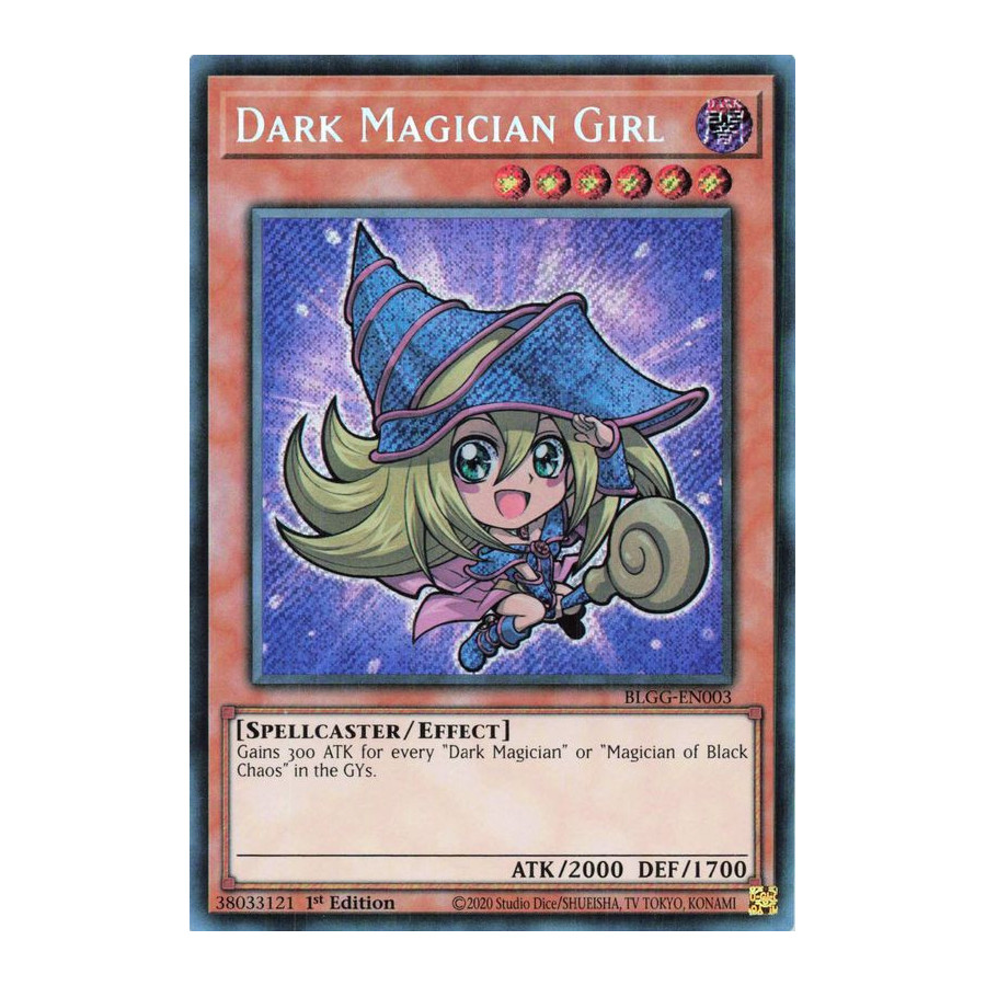Yu-Gi-Oh TCG BLGG-EN003 SE Dark Magician Girl (Chibi artwork) Battles of Legend: Glorious Gallery