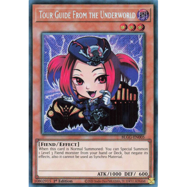 Yu-Gi-Oh TCG BLGG-EN005 SE Tour Guide From the Underworld (Chibi artwork) Battles of Legend: Glorious Gallery