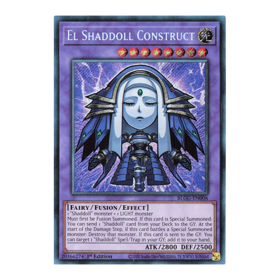 Yu-Gi-Oh TCG BLGG-EN006 SE El Shaddoll Construct (Chibi artwork) Battles of Legend: Glorious Gallery