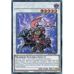 Yu-Gi-Oh TCG BLGG-EN007 SE Legendary Six Samurai - Shi En (Chibi artwork) Battles of Legend: Glorious Gallery