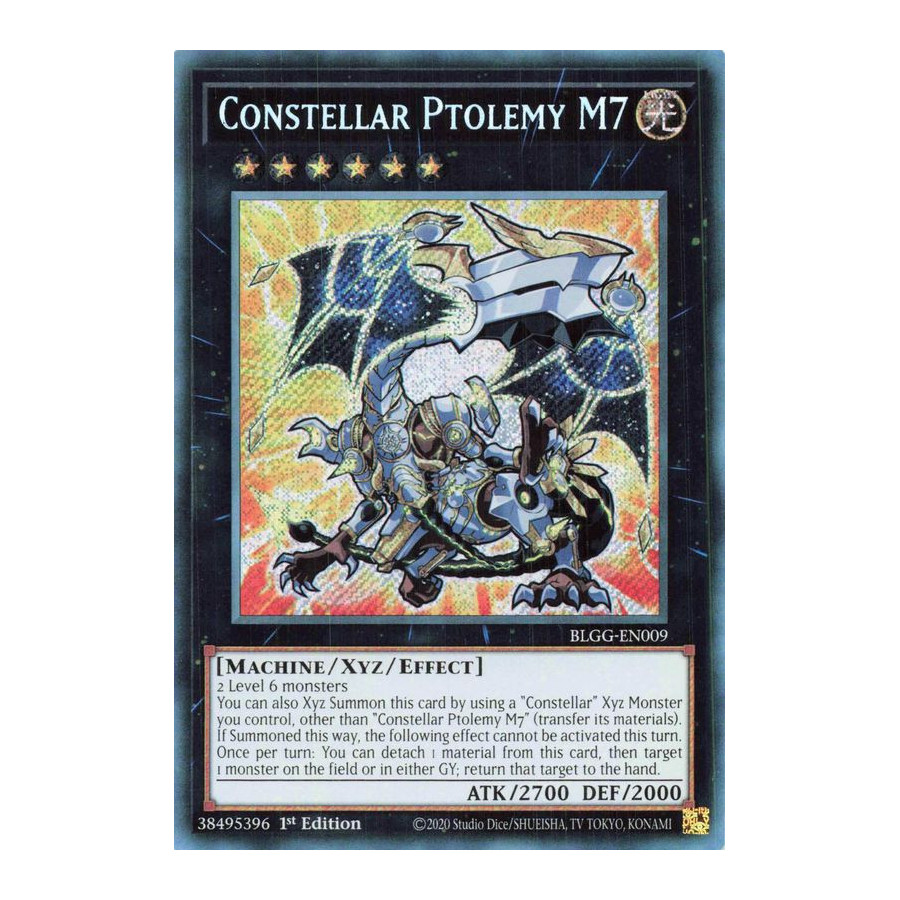 Yu-Gi-Oh TCG BLGG-EN009 SE Constellar Ptolemy M7 (Chibi artwork) Battles of Legend: Glorious Gallery