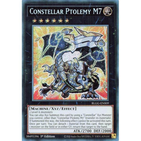 Yu-Gi-Oh TCG BLGG-EN009 SE Constellar Ptolemy M7 (Chibi artwork) Battles of Legend: Glorious Gallery