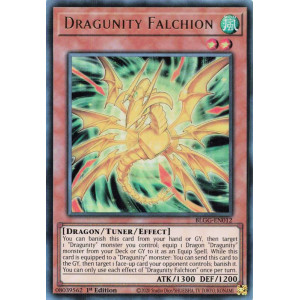 Yu-Gi-Oh TCG BLGG-EN012 UR Dragunity Falchion Battles of Legend: Glorious Gallery