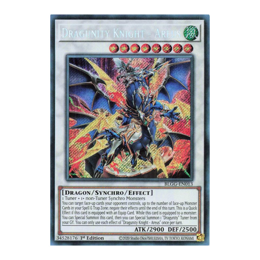 Yu-Gi-Oh TCG BLGG-EN013 SE Dragunity Knight - Areus Battles of Legend: Glorious Gallery