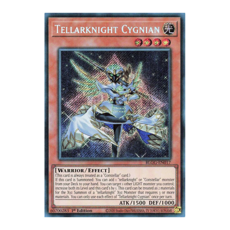 Yu-Gi-Oh TCG BLGG-EN017 SE Tellarknight Cygnian Battles of Legend: Glorious Gallery