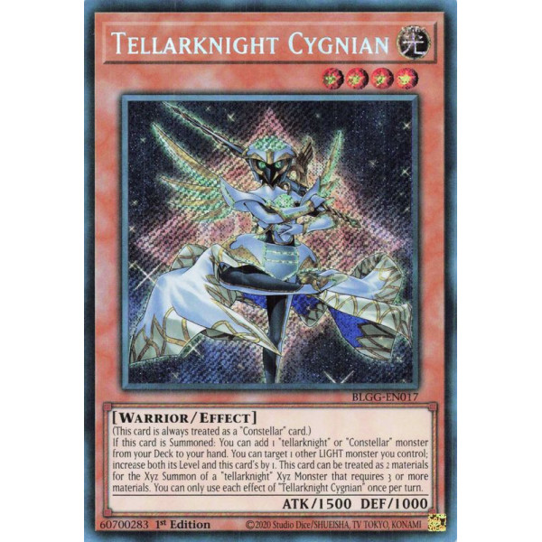 Yu-Gi-Oh TCG BLGG-EN017 SE Tellarknight Cygnian Battles of Legend: Glorious Gallery