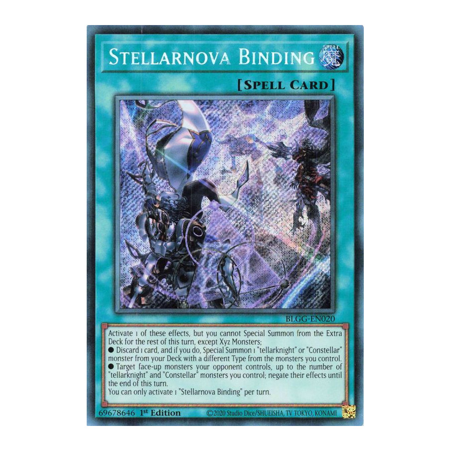Yu-Gi-Oh TCG BLGG-EN020 SE Stellarnova Binding Battles of Legend: Glorious Gallery