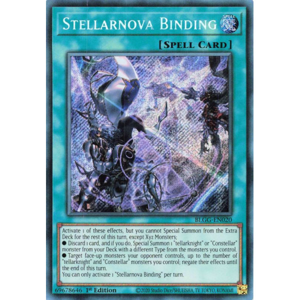 Yu-Gi-Oh TCG BLGG-EN020 SE Stellarnova Binding Battles of Legend: Glorious Gallery