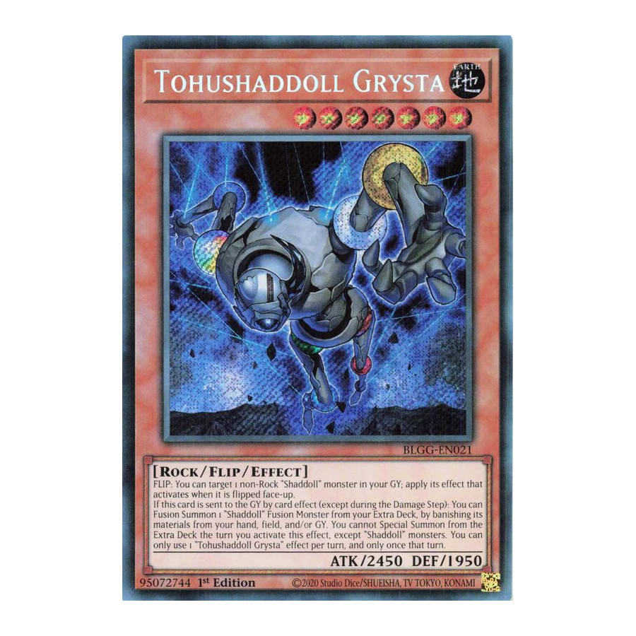 Yu-Gi-Oh TCG BLGG-EN021 SE Tohushaddoll Grysta Battles of Legend: Glorious Gallery