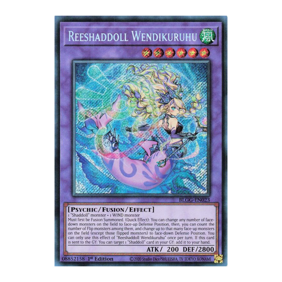 Yu-Gi-Oh TCG BLGG-EN023 SE Reeshaddoll Wendikuruhu Battles of Legend: Glorious Gallery