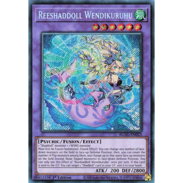 Yu-Gi-Oh TCG BLGG-EN023 SE Reeshaddoll Wendikuruhu Battles of Legend: Glorious Gallery