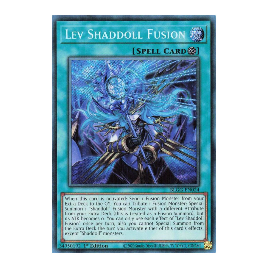 Yu-Gi-Oh TCG BLGG-EN024 SE Lev Shaddoll Fusion Battles of Legend: Glorious Gallery