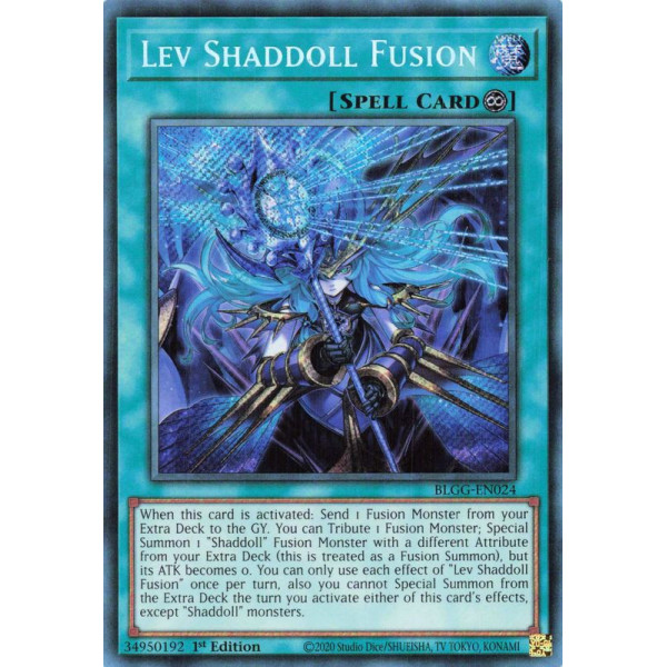 Yu-Gi-Oh TCG BLGG-EN024 SE Lev Shaddoll Fusion Battles of Legend: Glorious Gallery