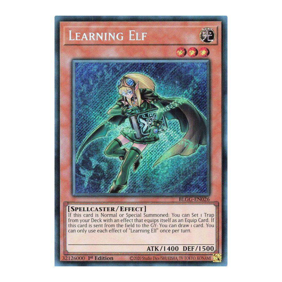 Yu-Gi-Oh TCG BLGG-EN026 SE Learning Elf Battles of Legend: Glorious Gallery