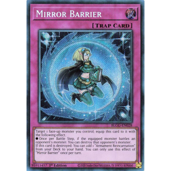 Yu-Gi-Oh TCG BLGG-EN028 SE Mirror Barrier Battles of Legend: Glorious Gallery