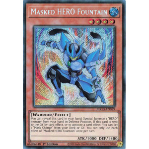 Yu-Gi-Oh TCG BLGG-EN029 SE Masked HERO Fountain Battles of Legend: Glorious Gallery