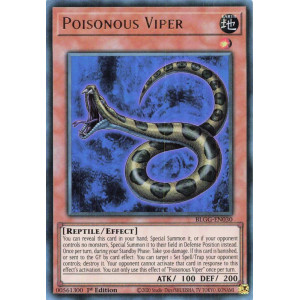 Yu-Gi-Oh TCG BLGG-EN030 UR Poisonous Viper Battles of Legend: Glorious Gallery