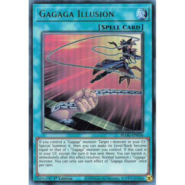 Yu-Gi-Oh TCG BLGG-EN036 UR Gagaga Illusion Battles of Legend: Glorious Gallery