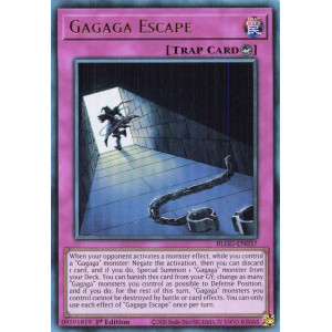 Yu-Gi-Oh TCG BLGG-EN037 UR Gagaga Escape Battles of Legend: Glorious Gallery