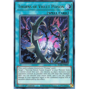 Yu-Gi-Oh TCG BLGG-EN039 UR Thorns of Violet Poison Battles of Legend: Glorious Gallery