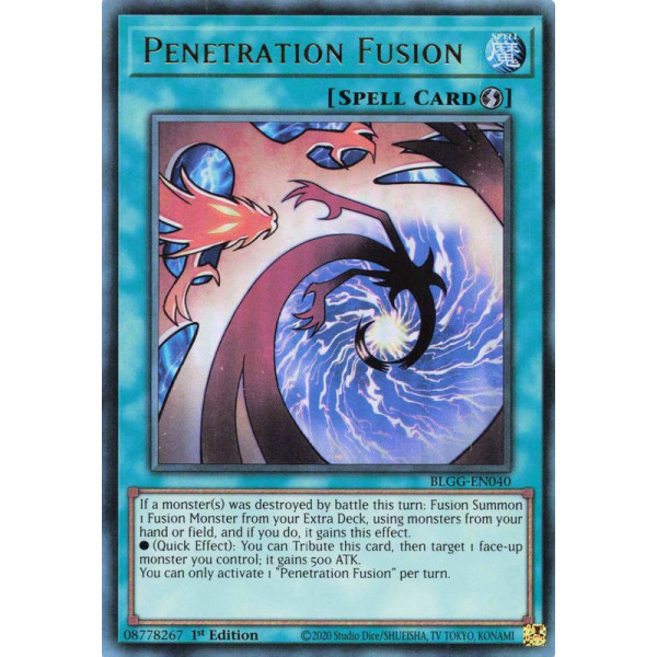 Yu-Gi-Oh TCG BLGG-EN040 UR Penetration Fusion Battles of Legend: Glorious Gallery